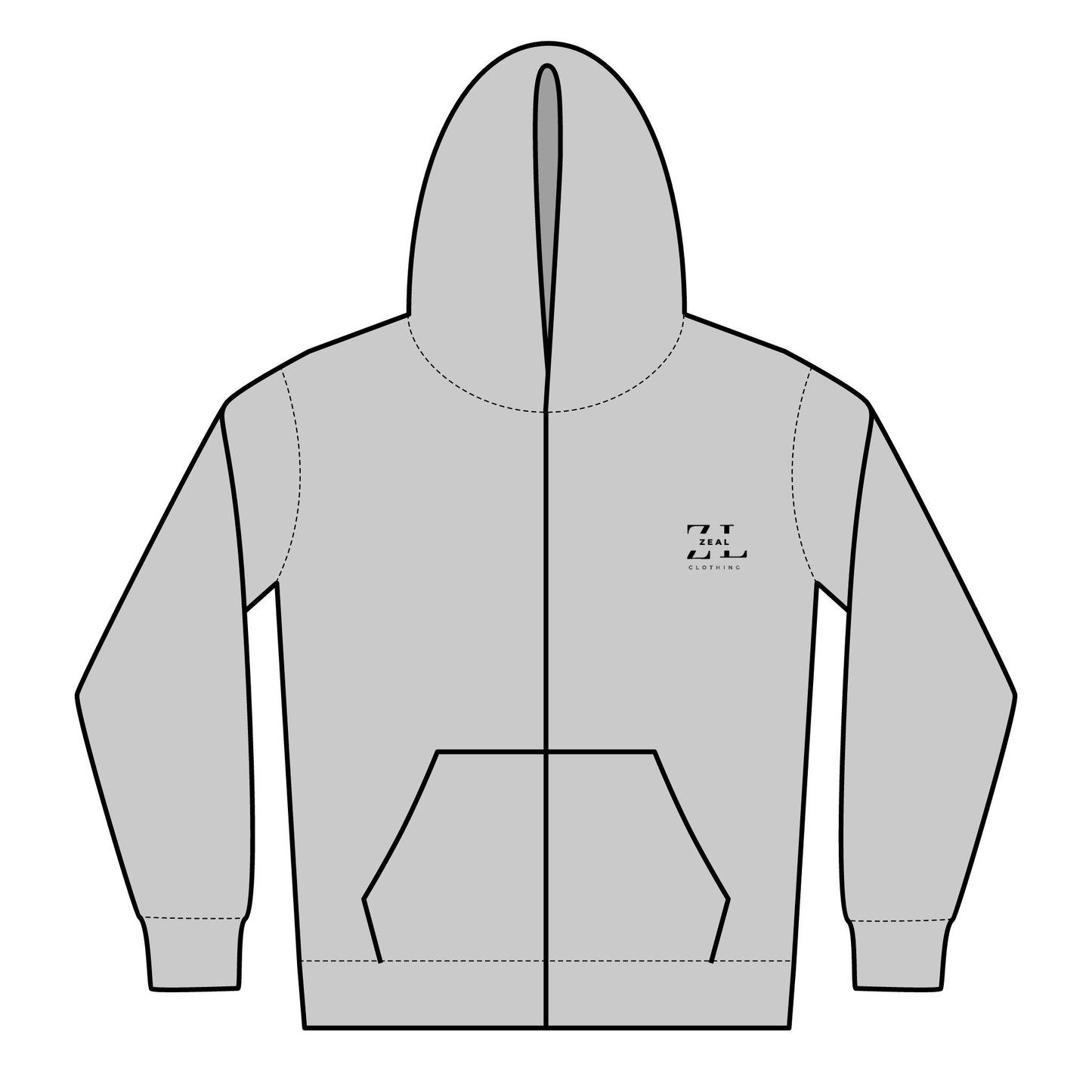 Youth Heavy Blend Zipped Hoodie