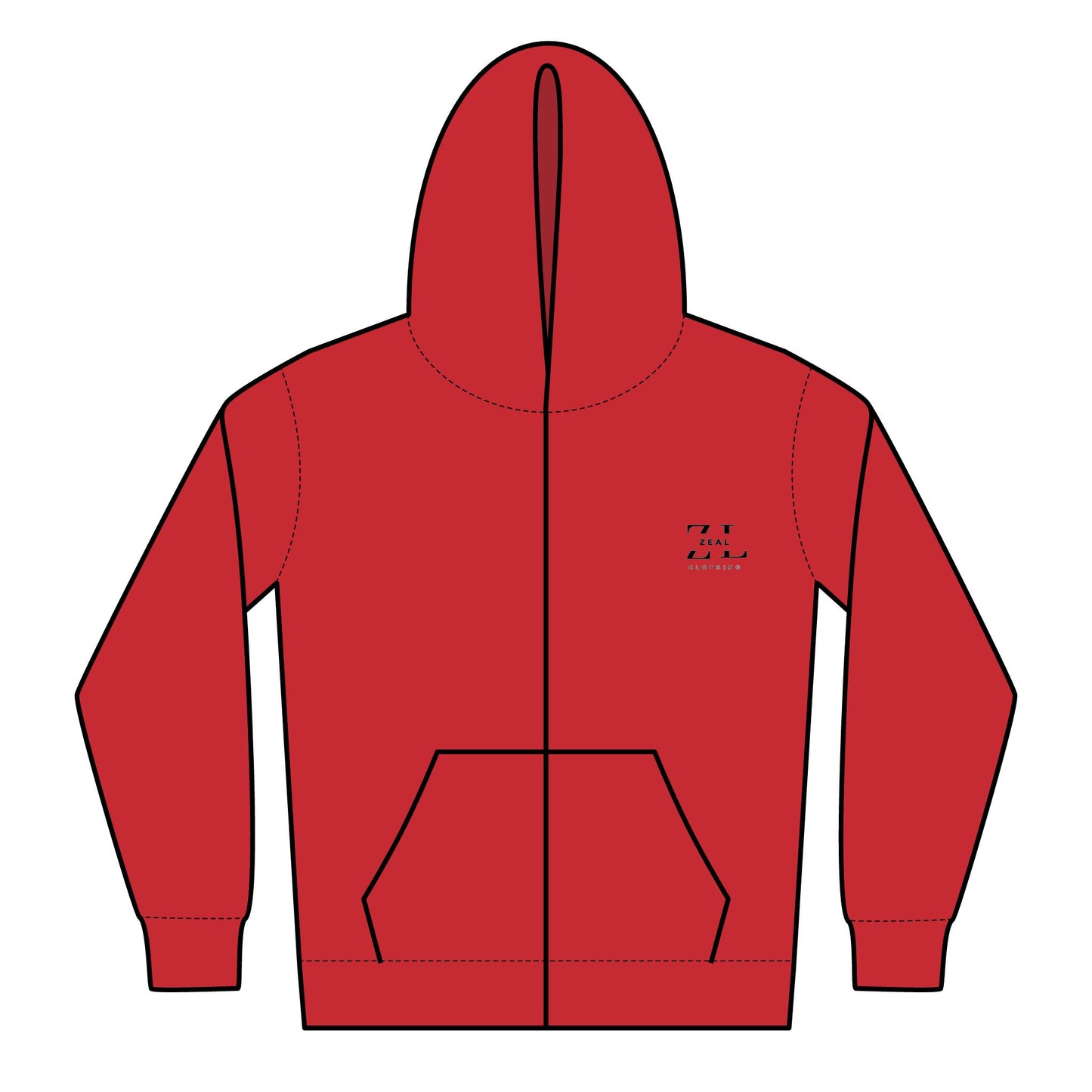 Youth Heavy Blend Zipped Hoodie